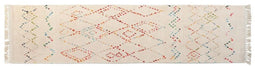 Tapijt DKD Home Decor 60 x 240 x 0,7 cm Polyester Multicolour Ruiten