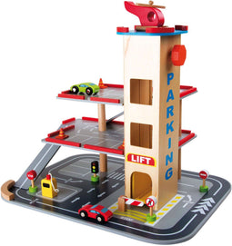 Small Foot - Houten Parkeergarage met Accessoires