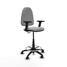 Piqueras y Crespo B2D01RN - Bureaustoel - Hoogteverstelbaar met armleuning - Lichtgrijs
