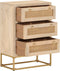 vidaXL - Ladekastje - 55x30x76 - cm - massief - mangohout - en - ijzer