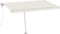 vidaXL - Luifel - vrijstaand - automatisch - 450x300 - cm - crèmekleurig