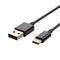 V-TAC VT-5322-B USB Cable - Type C - Silver Series - Black - 1M