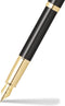 Sheaffer vulpen - 100 E9322 - M - Glossy black gold tone - SF-E0932253