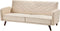SENJA - Slaapbank 3-zits - Beige - Fluweel