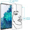 imoshion Hoesje Geschikt voor Samsung Galaxy S20 FE Hoesje Siliconen - imoshion Design hoesje - Transparant / Zwart / Line Art Woman Black