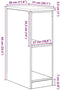vidaXL - Garagekast - 30x51x85 - cm - massief - grenenhout - grijs - sonoma