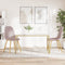 vidaXL - Eetkamerstoelen - 2 - st - fluweel - roze