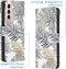 iMoshion Hoesje Geschikt voor Samsung Galaxy S21 Hoesje Met Pasjeshouder - iMoshion Design Softcase Bookcase - Meerkleurig / Glamour Botanic