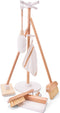 Woet® Houten Speelgoed Schoonmaakset - 6-delig met Bezem Dweil Stoffer & Blik - Rollenspel Schoonmaken (6 stuks)
