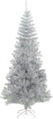 vidaXL - Kunstkerstboom - met - standaard - 180 - cm - PET - zilverkleurig