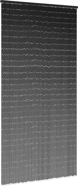 vidaXL - Insectengordijn - 90x220 - cm - bamboe - donkergrijs