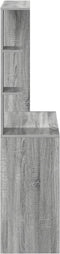 vidaXL - Kaptafel - Grijs - Sonoma - 78,5x37x154,5 - cm - Geëngineerd - Hout