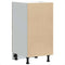 vidaXL - Onderkast - 40x46x81,5 - cm - bewerkt - hout - artisanaal - eikenkleur