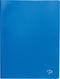Pergamy showalbum, voor ft A4, met 80 transparante tassen, blauw