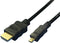 Scanpart mini HDMI naar HDMI kabel 1.5 meter - Geschikt voor 4K Ultra HD - Universeel