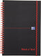 Oxford Black n' Red - Notitieboek - A5 - Gelijnd - 90g - Softcover - Zwart