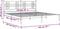 vidaXL - Bedframe - met - hoofdbord - metaal - zwart - 193x203 - cm
