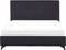 AMBASSADOR - Tweepersoonsbed - Zwart - 160 x 200 cm - Chenille