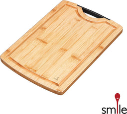 SMILE ® SDB-3 - Snijplank Hout - Met Sapgeul en Handgreep - Naturel