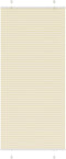 vidaXL - Plissé - rolgordijn - 85x200 - cm - stofbreedte - 84,4 - cm - polyester - crème