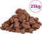 vidaXL - Lavastenen - 25 - kg - 1-2 - cm - rood