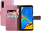 Mobiparts Galaxy A7 (2018) - Wallet Case - Saffiano motief - Roze