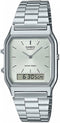 Casio Collection Vintage AQ-230A-7AMQYES - Polshorloge - Quartz - Zilverkleurig - Ø 31.5 mm