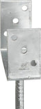 vidaXL Grondankers 6 st 9x6x30 cm gegalvaniseerd staal zilverkleurig