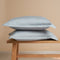 Coco & Cici - Tencel Sateen Kussensloop 70 x 60 cm - Kussenhoes - Lyocell - Extra Zacht & 100% Natuurlijk - Grijs Blauw