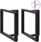 vidaXL - Eettafelpoten - 2 - st - T-vormig - 100x35x(72-73) - cm - staal - zwart