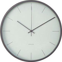 Karlsson wandklok Mist met houten rand - Kleur - Grijs