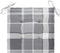 vidaXL - Tuinstoelkussens - 4 - st - 50x50x3 - cm - oxford - stof - ruitpatroon - grijs