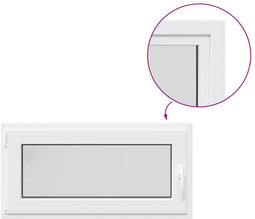 vidaXL - Kelderraam - "RISOR" - 100x50 - cm - draai-kiep - DIN - links - wit