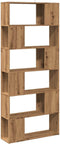vidaXL - Boekenkast/kamerscherm - 80x24x186 - cm - artisanaal - eikenkleur