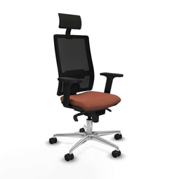 Bureaustoel met hoofdsteun Piqueras y Crespo 2D086N1 Bruin