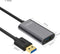 Unitek Y-3005 - USB A naar USB A Kabel - 10 m - 5000 Mbit/s - Grijs