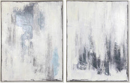 Schilderij DKD Home Decor 60 x 3,5 x 80 cm Abstract 60 x 3 x 80 cm Stads (2 Stuks)
