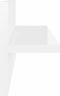 vidaXL - Wandschappen - 4 - st - 40x11,5x18 - cm - hoogglans - wit