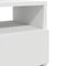 vidaXL - Nachtkastje - met - 2 - lades - 40x33x60 - cm - wit