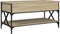 vidaXL - Salontafel - 100x50x50 - cm - bewerkt - hout - en - metaal - sonoma - eiken