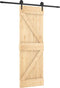 vidaXL - Schuifdeur - met - beslag - 70x210 - cm - massief - grenenhout