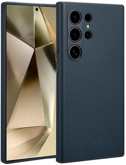 Accezz Samsung Galaxy S24 Ultra - Back Cover - MagSafe Leather - Nightfall Blue