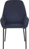 Set van 2 eetkamerstoelen LOVERNA Corduroy Donkerblauw