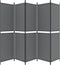 vidaXL - Kamerscherm - met - 5 - panelen - 300x200 - cm - stof - antracietkleurig