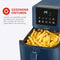 Bourgini Slimfit Airfryer XL - Heteluchtfriteuse 5 liter 1500W PFAS vrij - Blauw