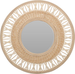 Spiegel - Bamboe - Naturel - 56cm