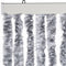 vidaXL - Vliegengordijn - 56x200 - cm - chenille - zilverkleurig