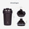 Castagnola Thermosbeker - Koffiebeker To Go - Dubbelwandig - 380 ML - Bruin - Octagon
