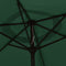 vidaXL - Parasol - met - stalen - paal - 3 - m - groen