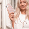iMoshion Hoesje Geschikt voor Samsung Galaxy S10 Plus Hoesje Met Koord - iMoshion Design Hoesje met Koord - Goud / Transparant / Roze / Pink Graphic